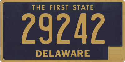 DE license plate 29242