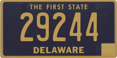 DE license plate 29244