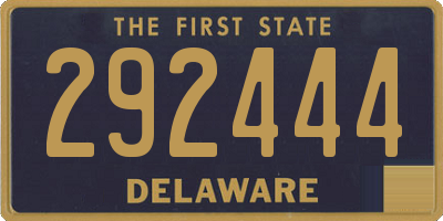DE license plate 292444