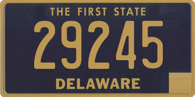 DE license plate 29245