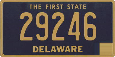 DE license plate 29246