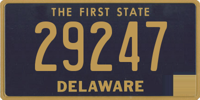 DE license plate 29247