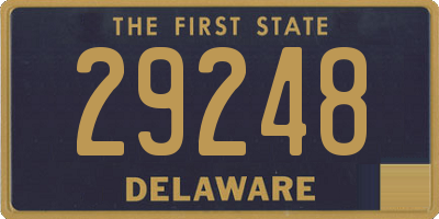 DE license plate 29248