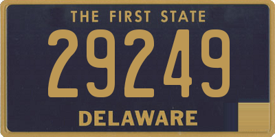 DE license plate 29249