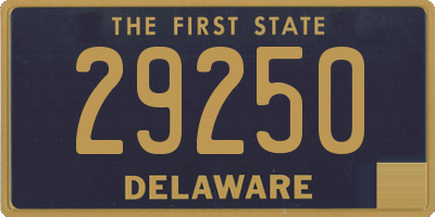 DE license plate 29250