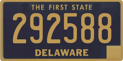 DE license plate 292588