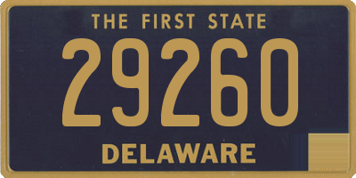 DE license plate 29260