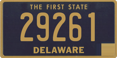 DE license plate 29261