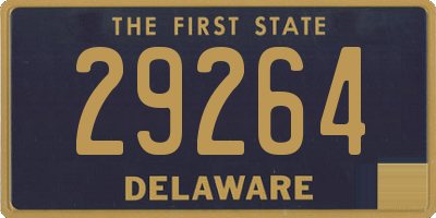 DE license plate 29264