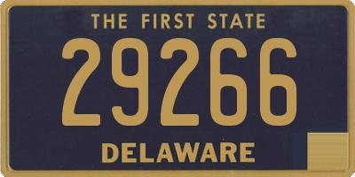 DE license plate 29266