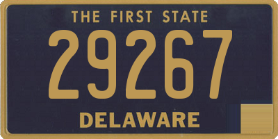 DE license plate 29267