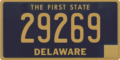 DE license plate 29269