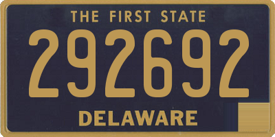 DE license plate 292692