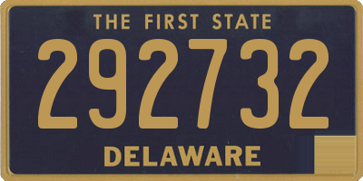 DE license plate 292732