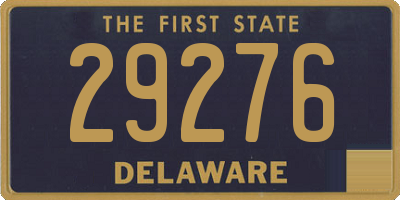 DE license plate 29276