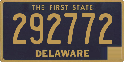 DE license plate 292772