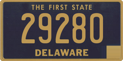 DE license plate 29280