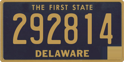 DE license plate 292814