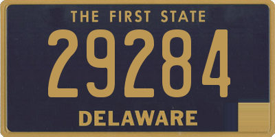 DE license plate 29284