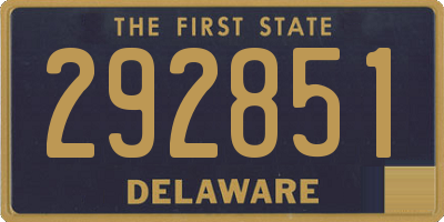DE license plate 292851