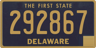 DE license plate 292867