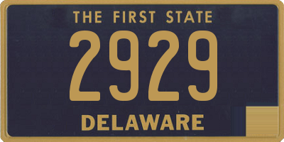 DE license plate 2929