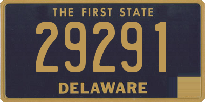 DE license plate 29291