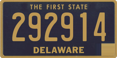 DE license plate 292914