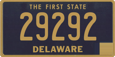 DE license plate 29292