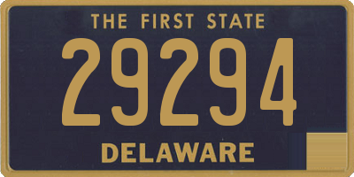 DE license plate 29294