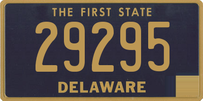 DE license plate 29295