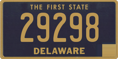 DE license plate 29298