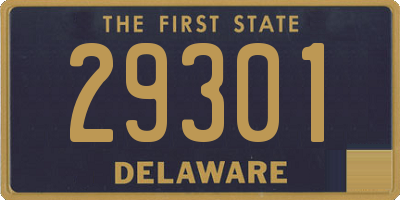 DE license plate 29301