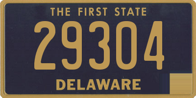 DE license plate 29304