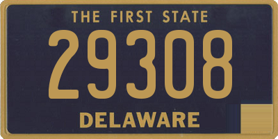 DE license plate 29308