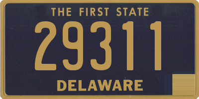 DE license plate 29311