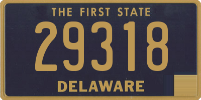 DE license plate 29318