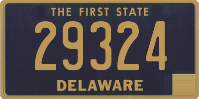 DE license plate 29324