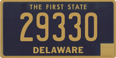 DE license plate 29330