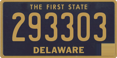 DE license plate 293303