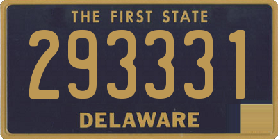 DE license plate 293331
