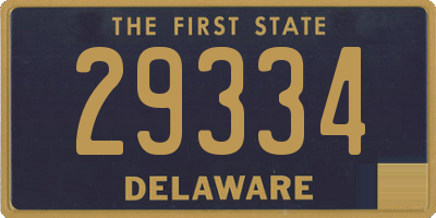 DE license plate 29334