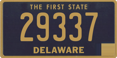 DE license plate 29337