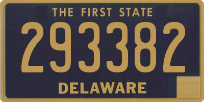 DE license plate 293382