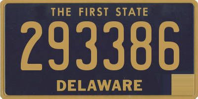 DE license plate 293386