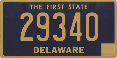 DE license plate 29340
