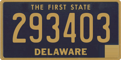 DE license plate 293403