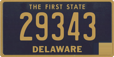 DE license plate 29343