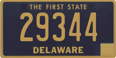 DE license plate 29344