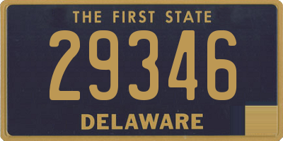 DE license plate 29346